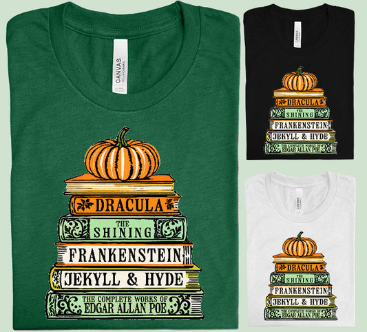 Horror Books Graphic Tee