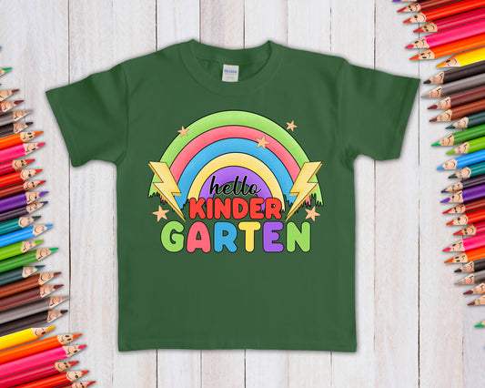 Hello School Grade (Customize Pre-K, K, 1-5) Graphic Tee