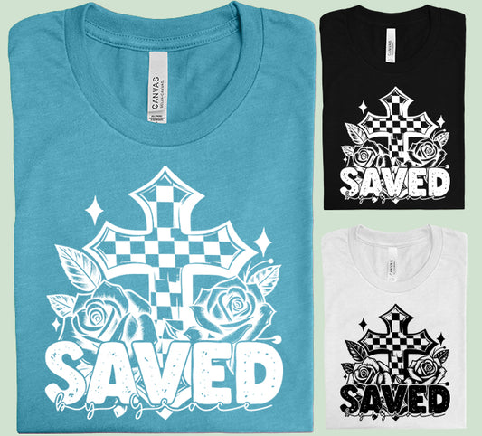 Saved by Grace Graphic Tee
