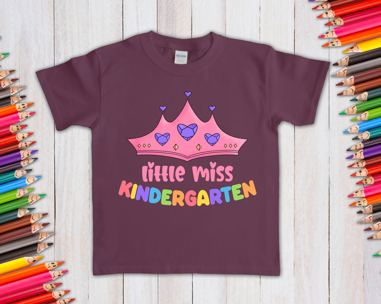 Little Miss School Grade (Customize Pre-K, K, 1-5) Graphic Tee