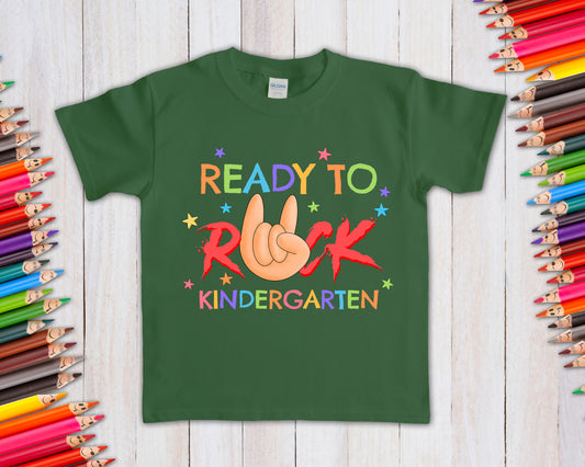 Ready to Rock School Grade (Customize Pre-K, K, 1-5) Graphic Tee