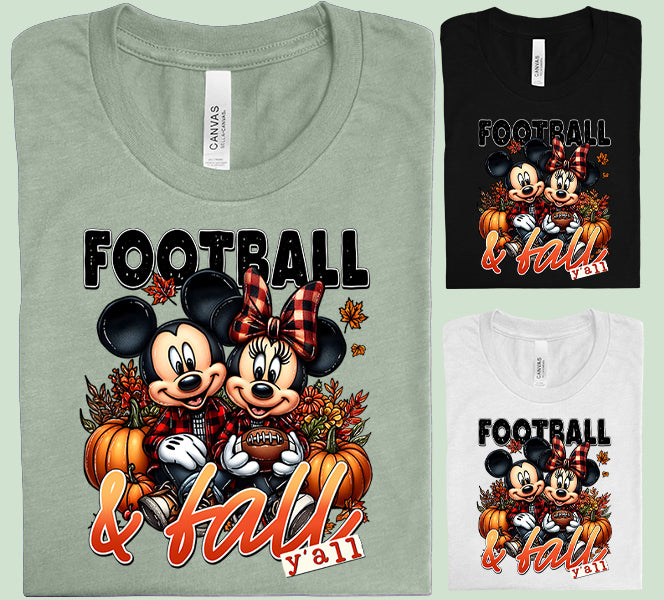Football & Fall Y'all Graphic Tee