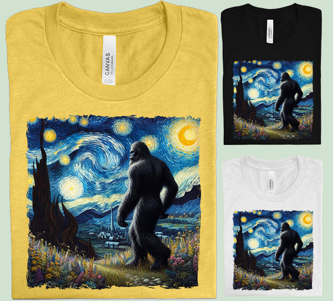 Starry Sky Bigfoot Graphic Tee