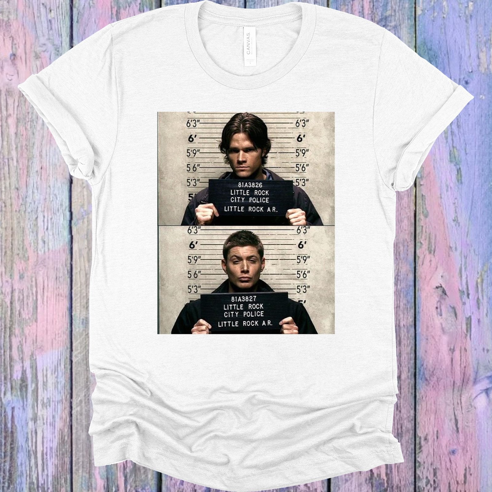 Sam And Dean Mugshots Graphic Tee Graphic Tee