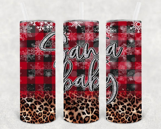 Santa Baby 20 Oz Skinny Tumbler