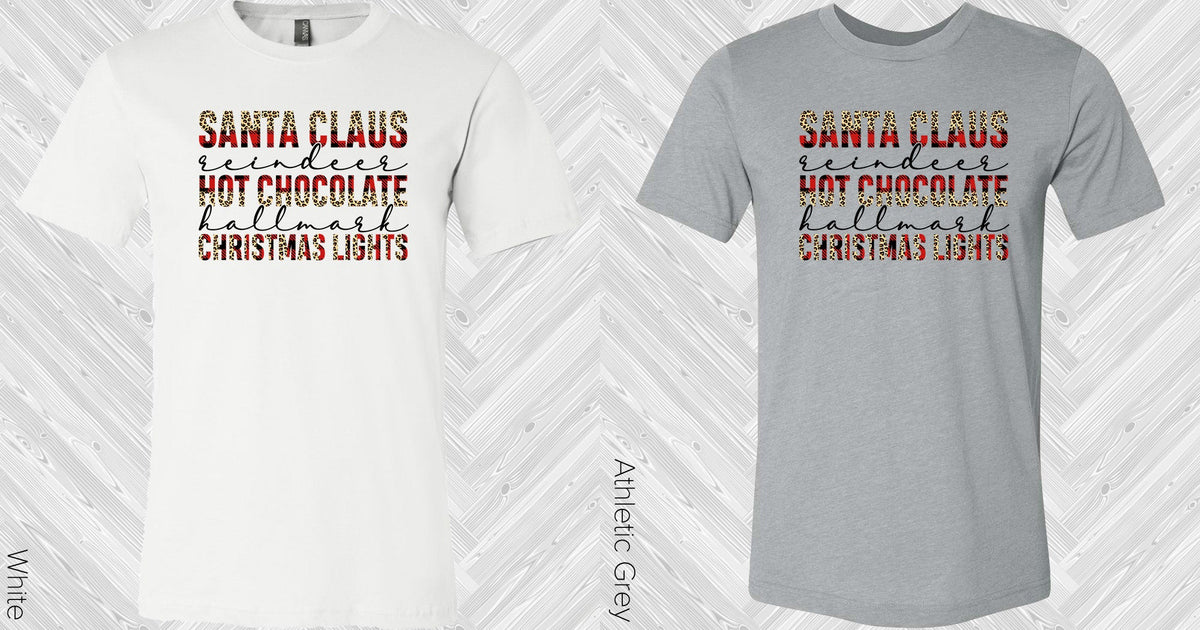 Santa Claus Reindeer Graphic Tee Graphic Tee