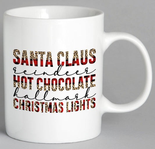 Santa Claus Reindeer Hot Chocolate Mug Coffee