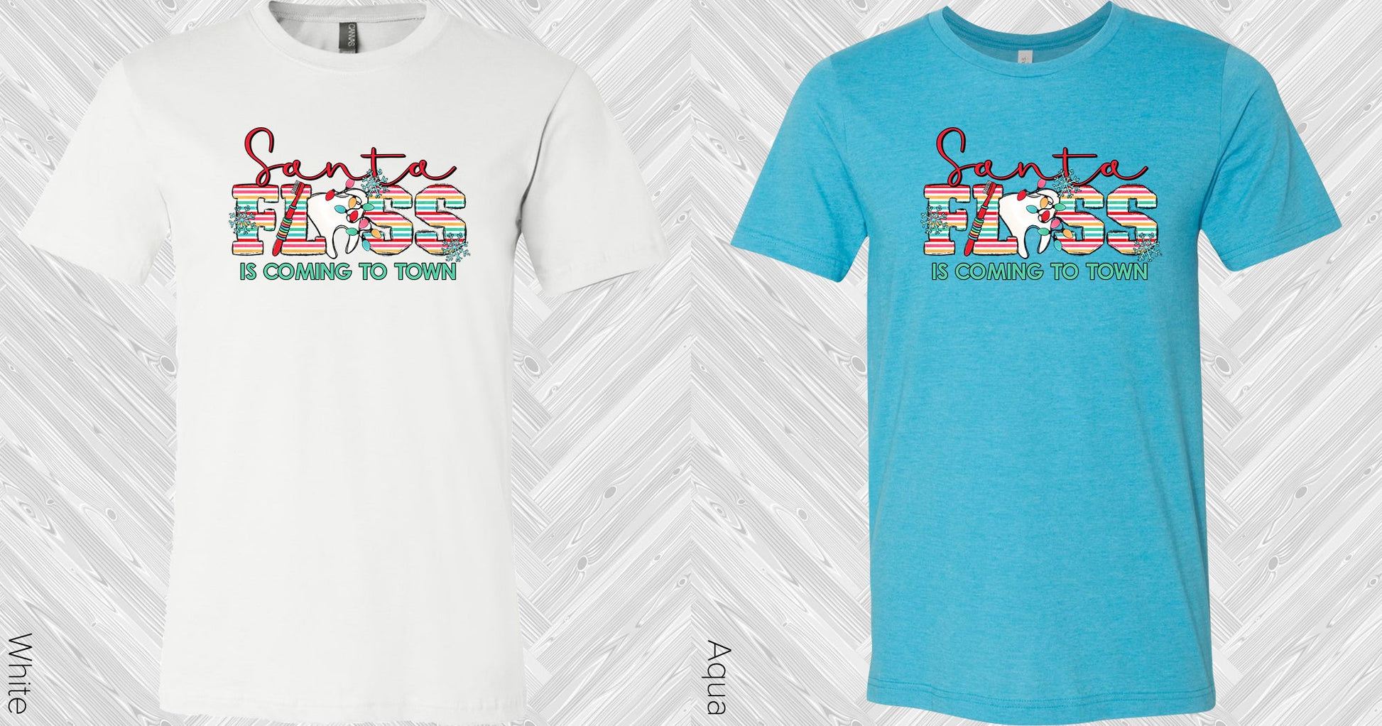 Santa Floss Is Coming To Town Graphic Tee Graphic Tee