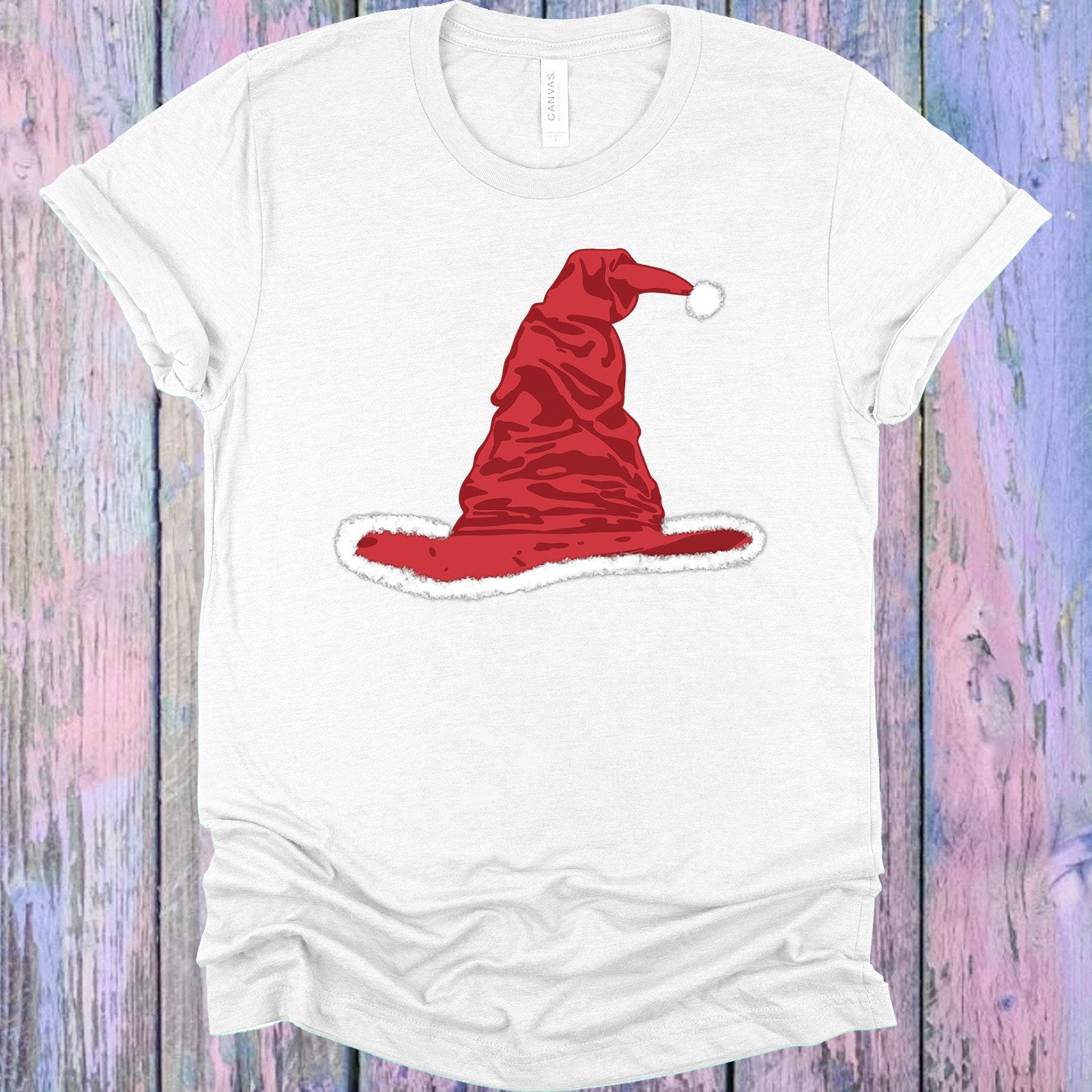 Santa Sorting Hat Graphic Tee Graphic Tee