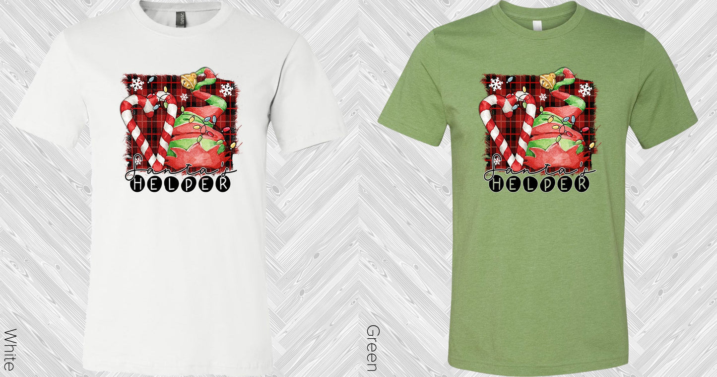 Santas Helper Graphic Tee Graphic Tee