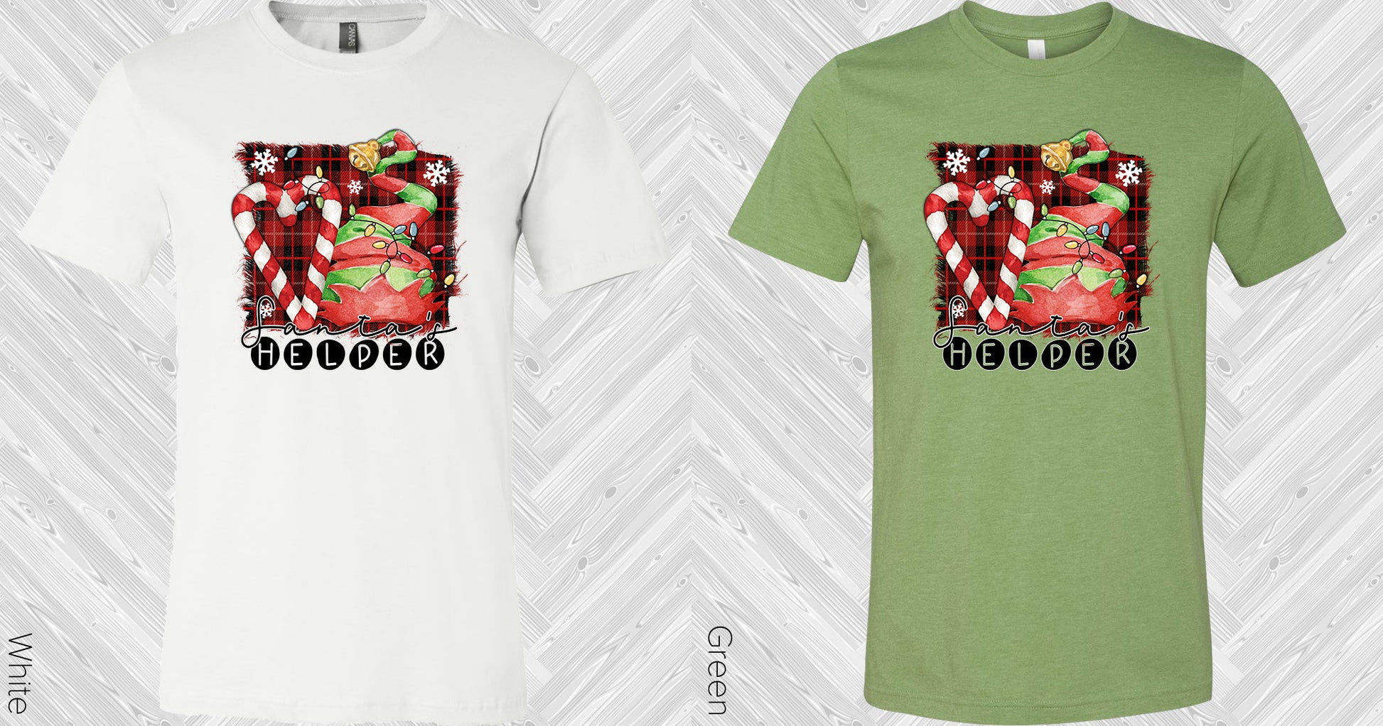 Santas Helper Graphic Tee Graphic Tee