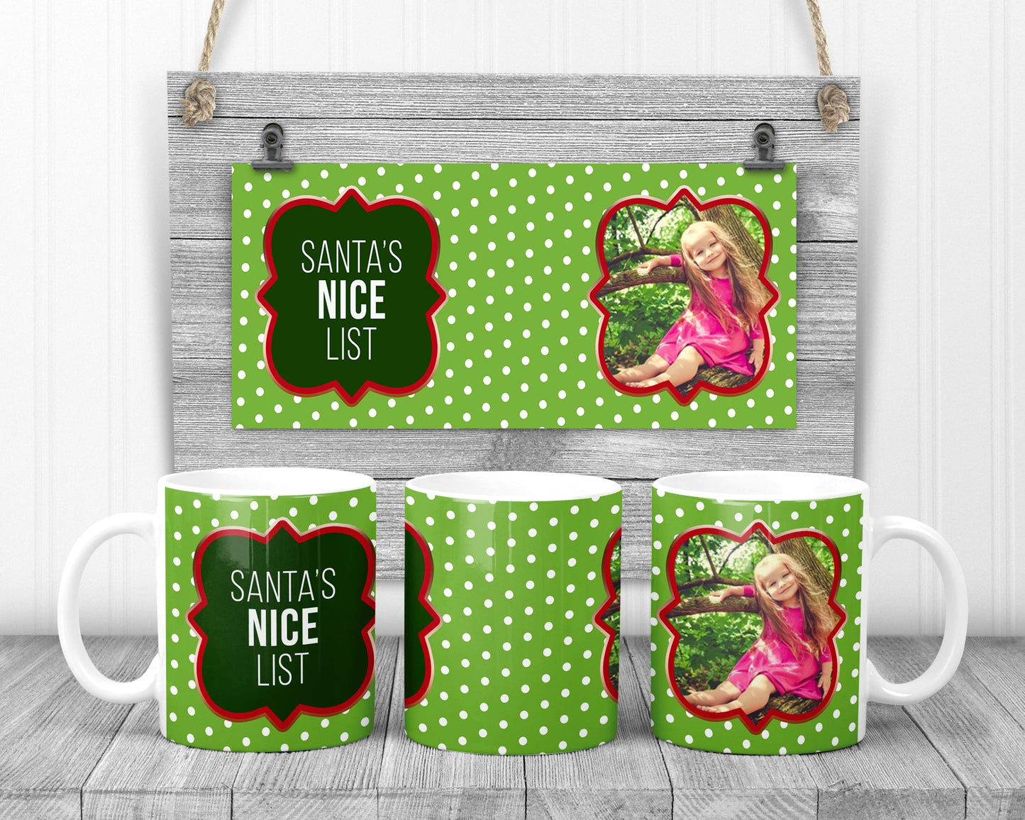 Santas Nice List Mug Coffee