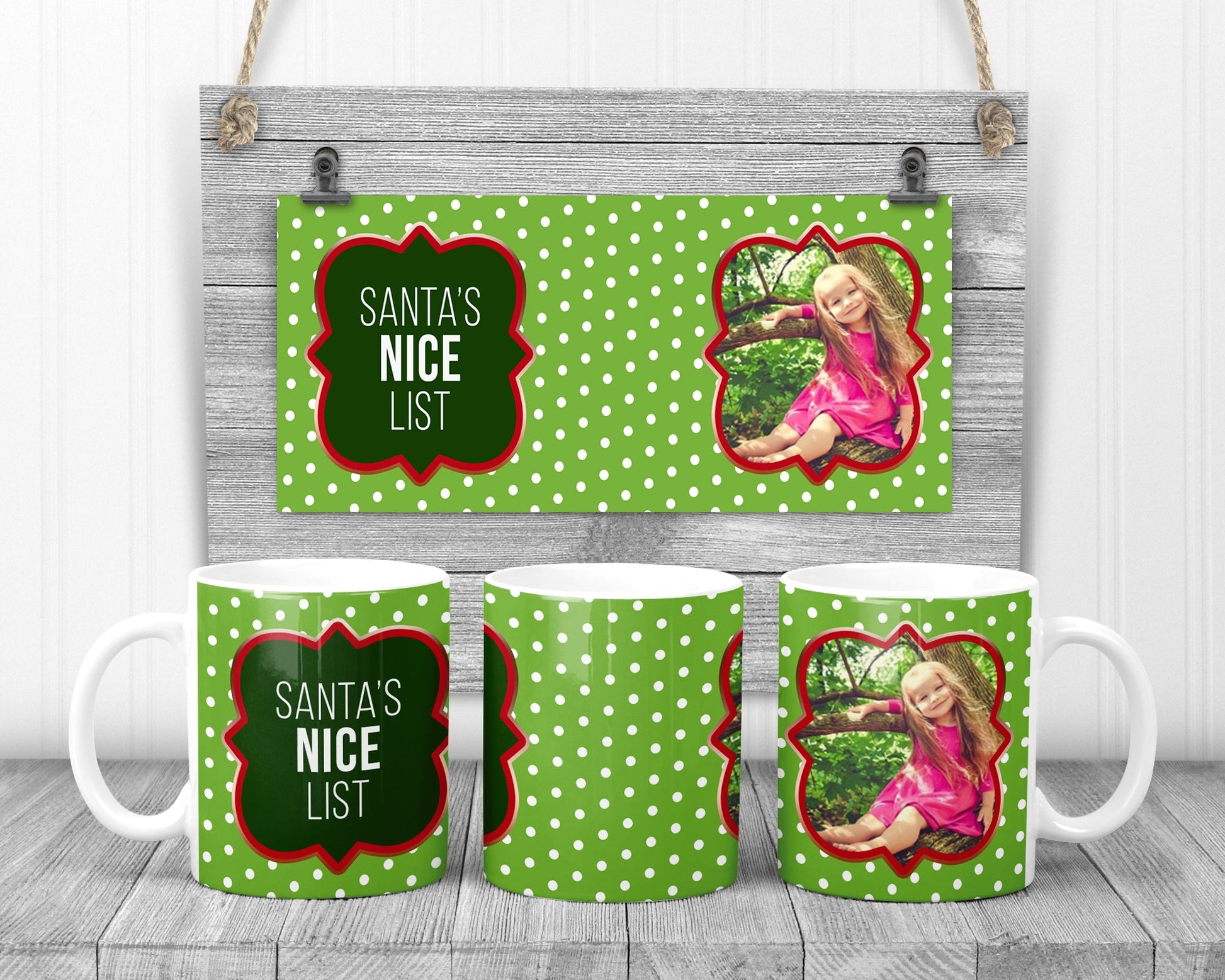 Santas Nice List Mug Coffee