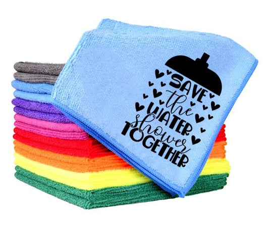 Save The Water Shower Together Towel