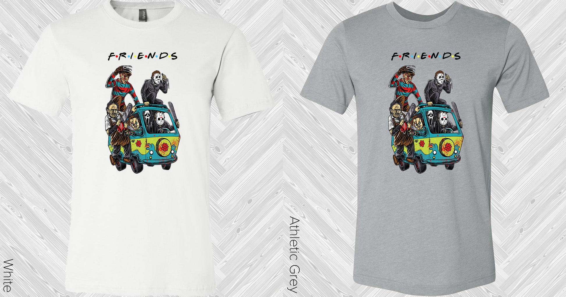 Scooby Doo Van Horror Characters Friends Graphic Tee Graphic Tee