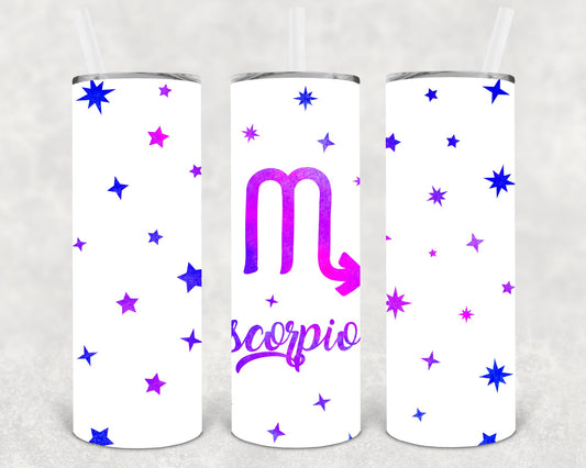 Scorpio 20 Oz Skinny Tumbler