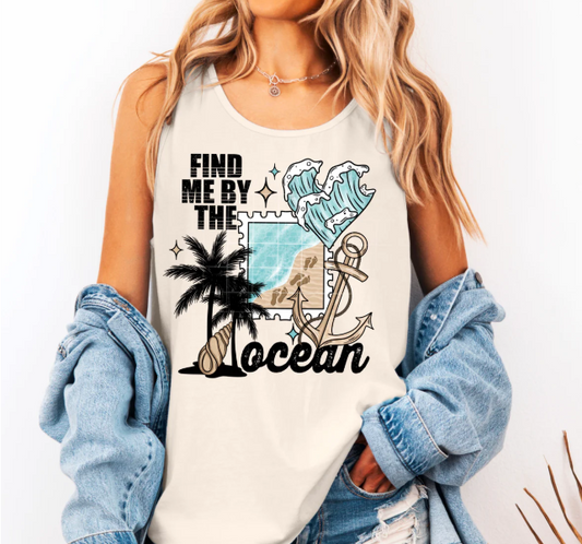 Find Me by the Ocean Graphic Tee
