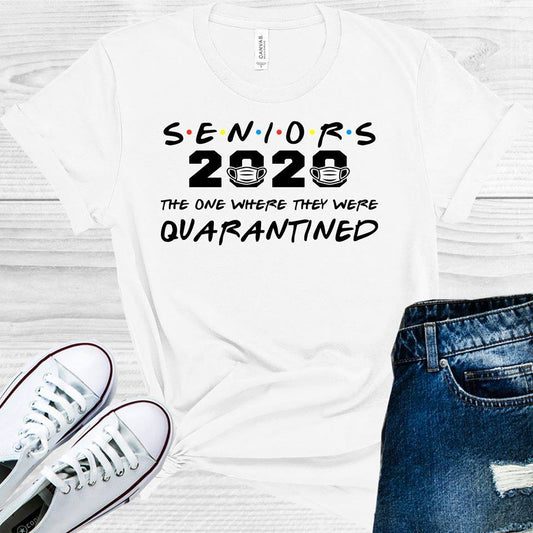 Seniors 2020 The One Where They Were Quarantined Graphic Tee Graphic Tee