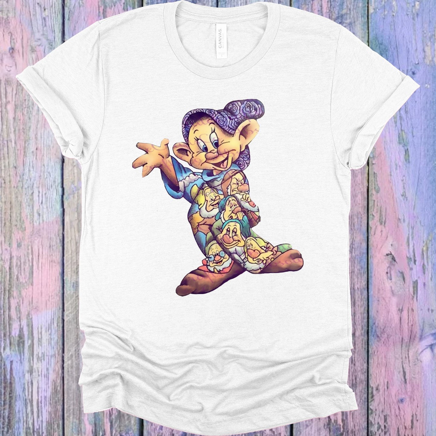 Seven Dwarves Collage Graphic Tee Graphic Tee