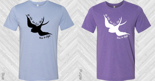 She Rules Her Life Like A Bird In Flight Graphic Tee Graphic Tee