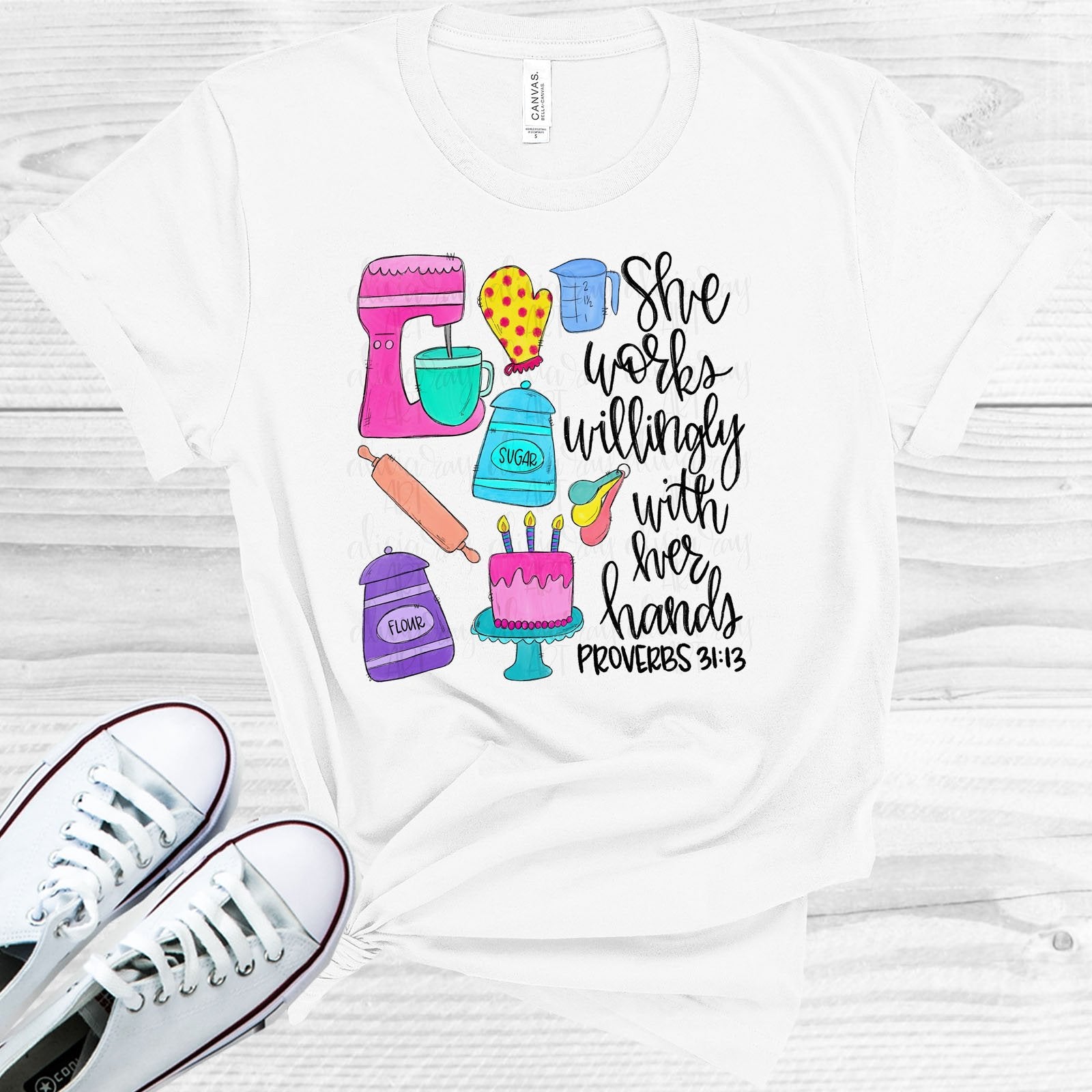 She Works Willingly With Her Hands - Baker Graphic Tee Graphic Tee