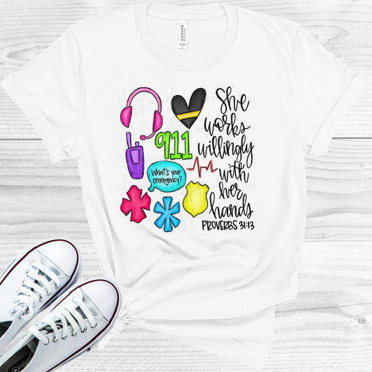 She Works Willingly With Her Hands - Dispatcher Graphic Tee Graphic Tee