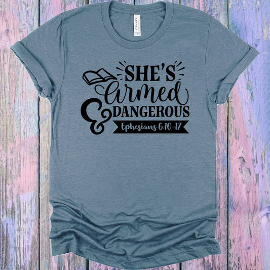 Shes Armed & Dangerous Graphic Tee Graphic Tee
