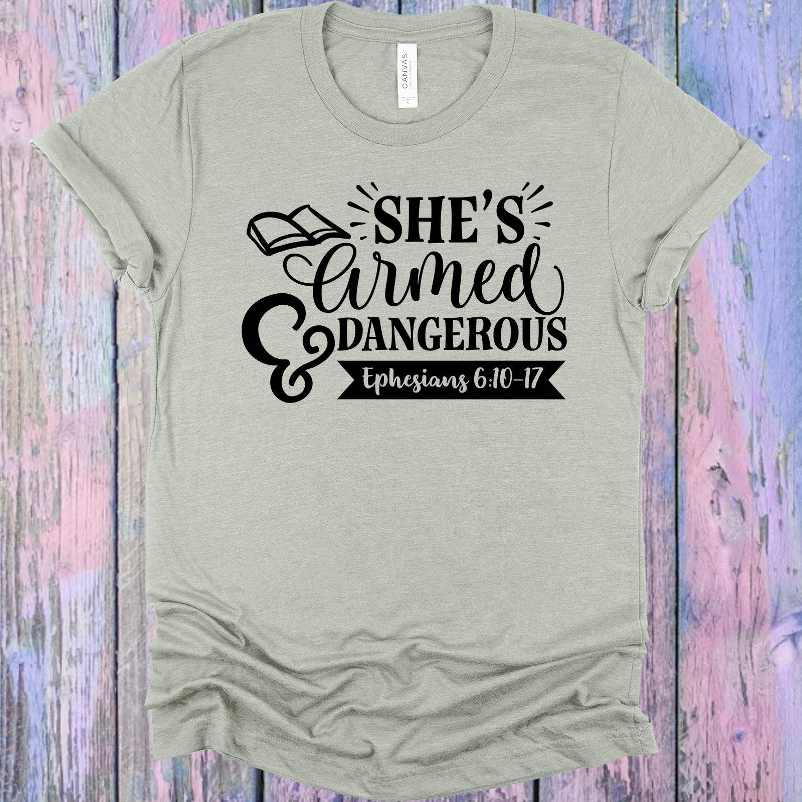 Shes Armed And Dangerous Graphic Tee Graphic Tee