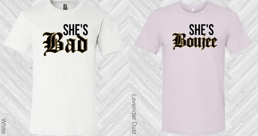 Shes Bad Best Friend Graphic Tee Graphic Tee