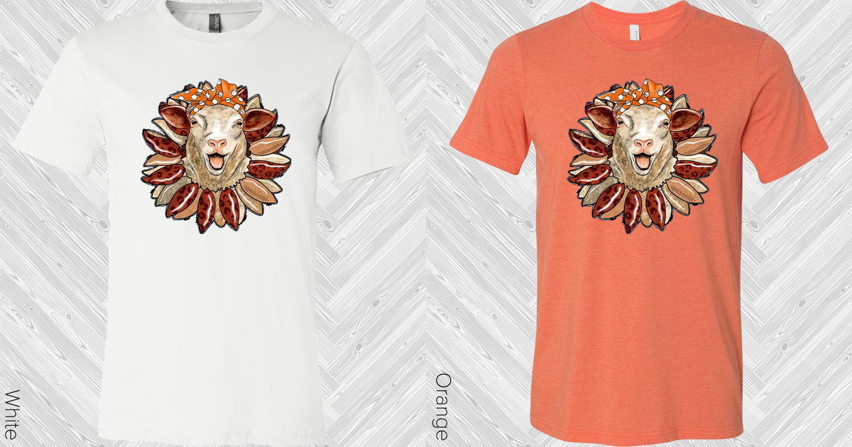 Sheep Sunflower Graphic Tee Graphic Tee