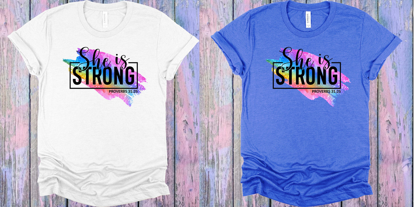 She Is Strong Graphic Tee Graphic Tee