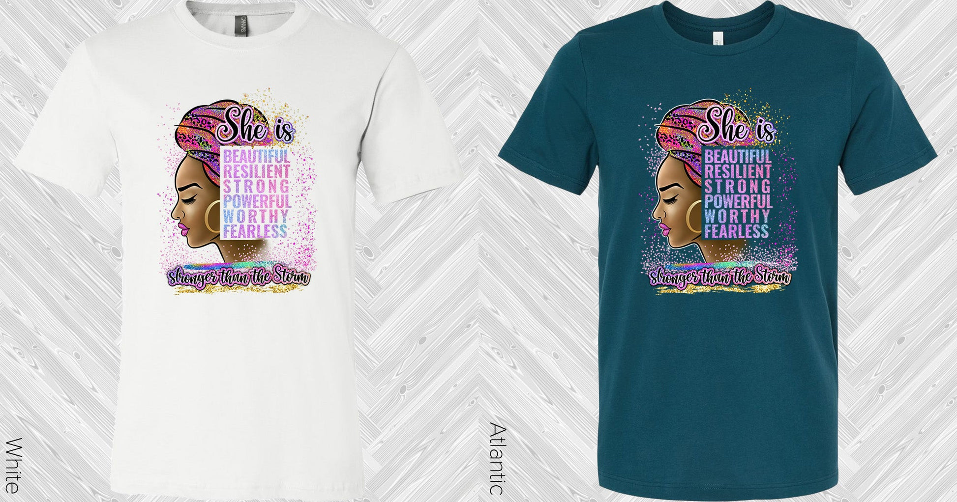 She Is Stronger Than The Storm Graphic Tee Graphic Tee