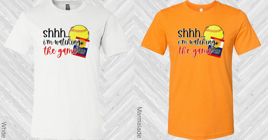 Shh Im Watching The Game Graphic Tee Graphic Tee