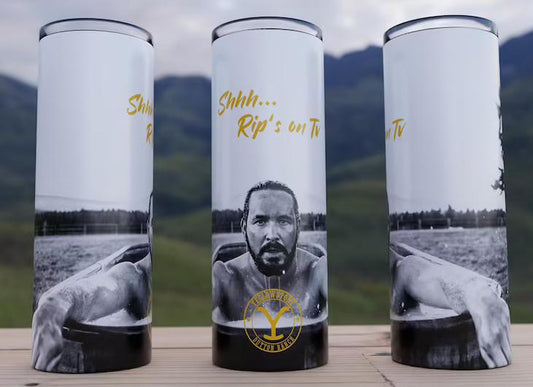 Shhh Rips On Tv 20 Oz Skinny Tumbler