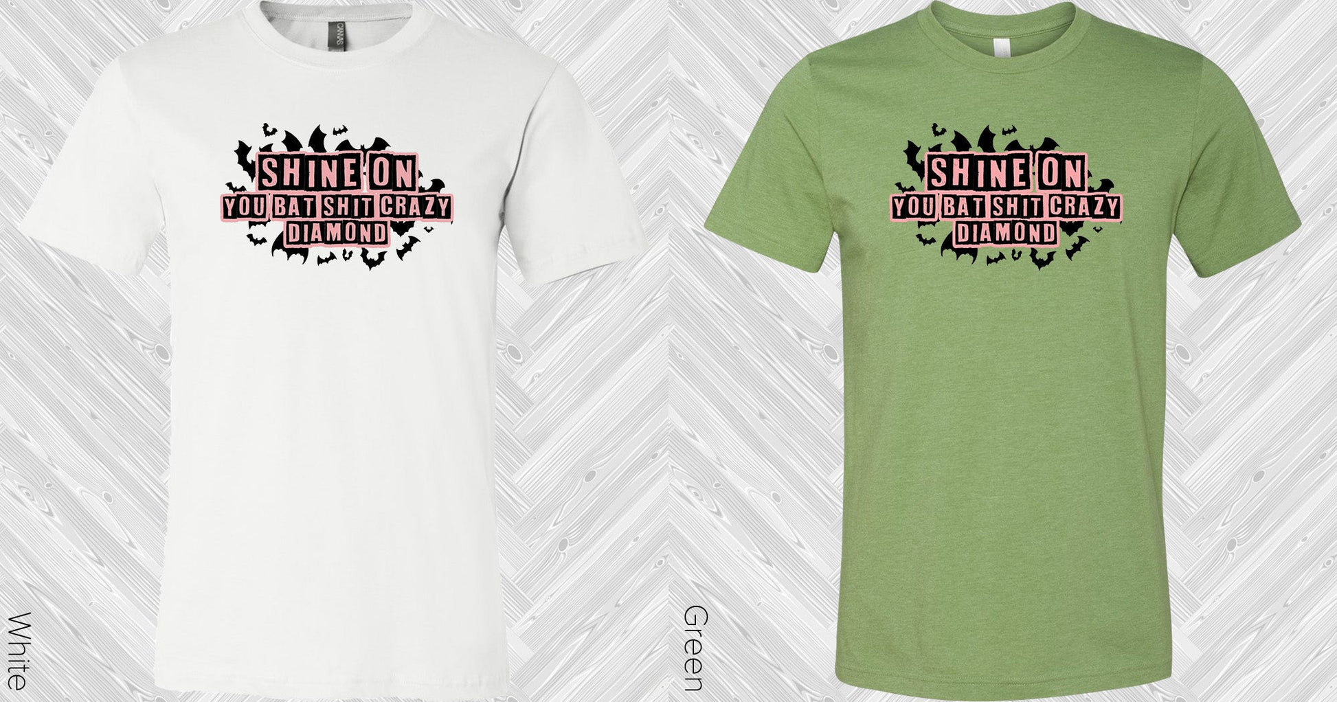 Shine On You Bat Sh** Crazy Diamond Graphic Tee Graphic Tee