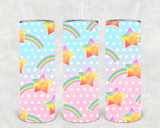 Shooting Stars 20 Oz Skinny Tumbler