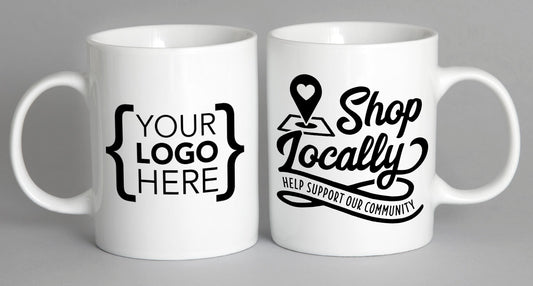 Shop Locally Help Support Our Community Mug Coffee