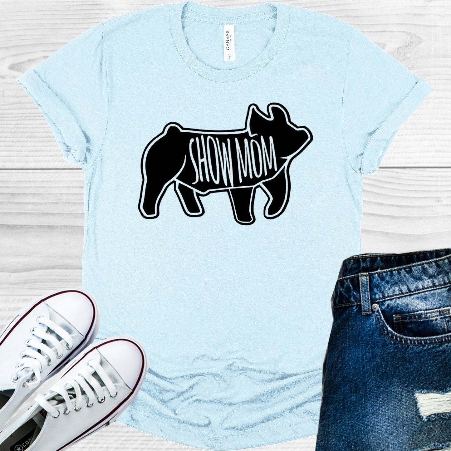 Show Mom Pig Graphic Tee Graphic Tee