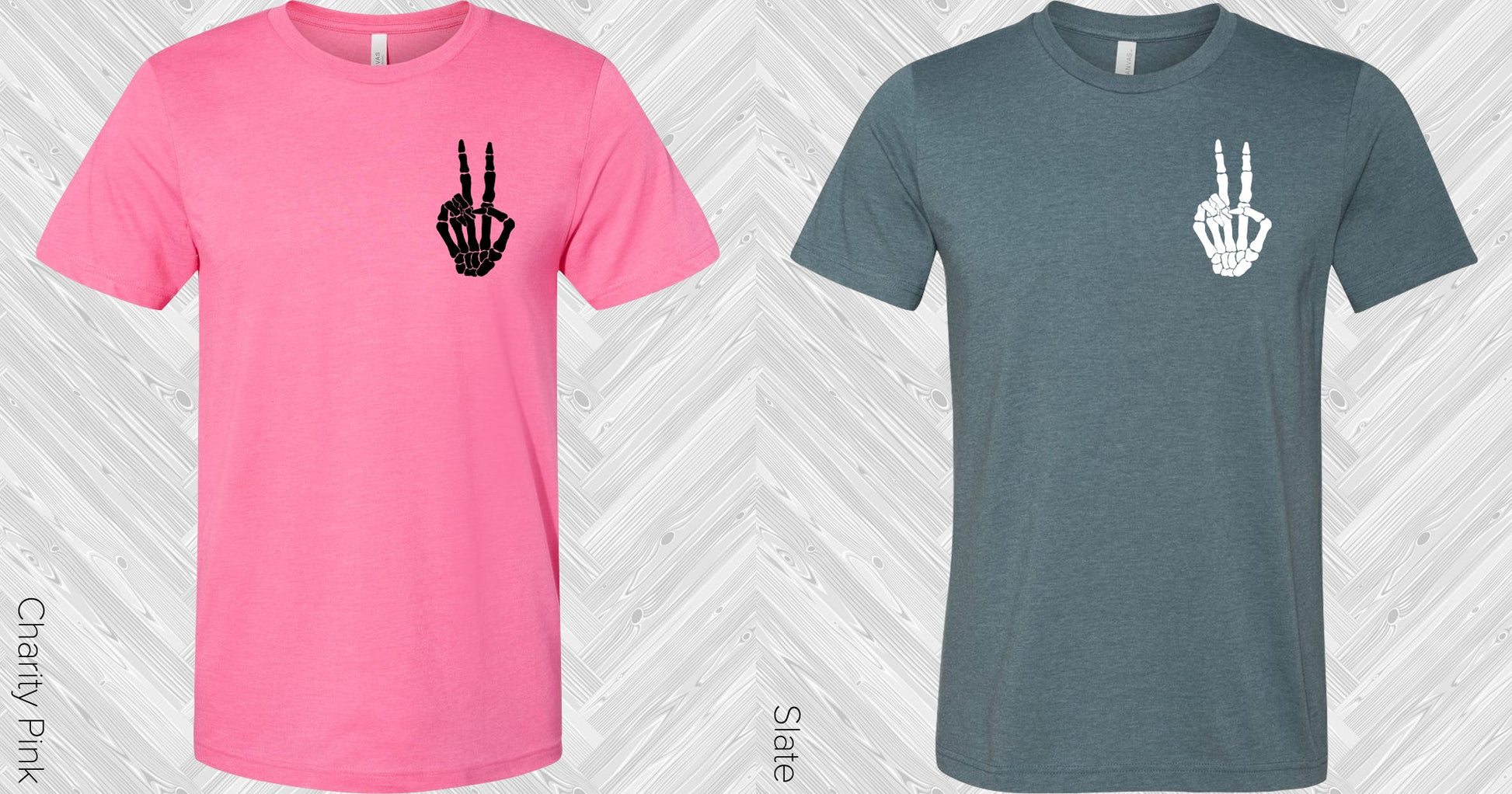 Skeleton Peace Pocket Graphic Tee Graphic Tee