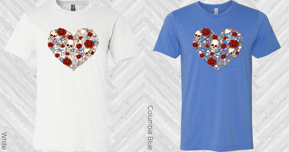 Skull Heart Graphic Tee Graphic Tee