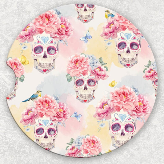 Car Coaster Set - Skulls