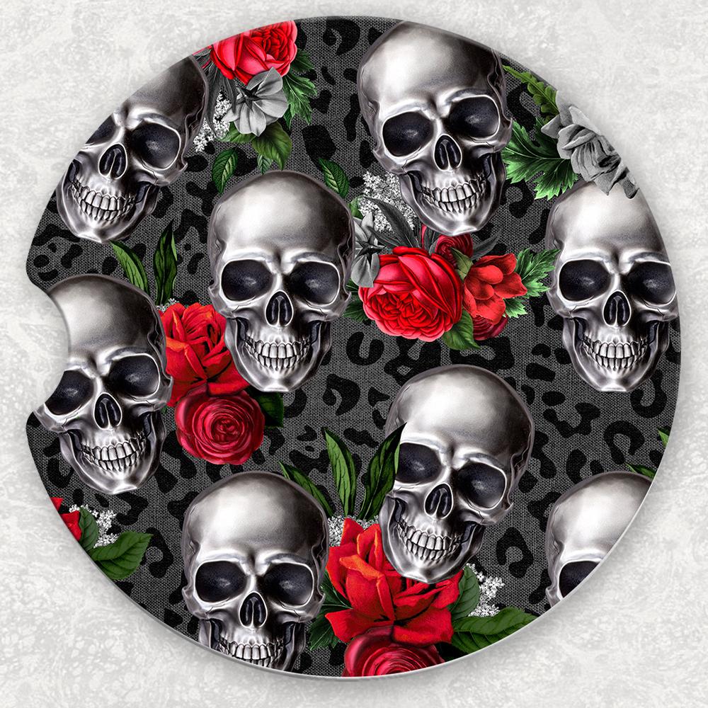 Car Coaster Set - Skulls