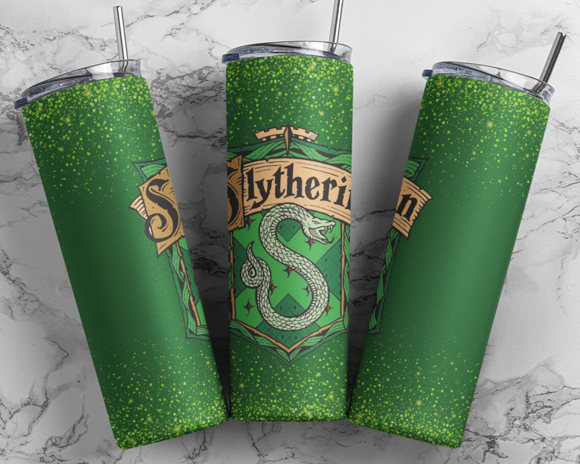 Slytherin 20 Oz Skinny Tumbler