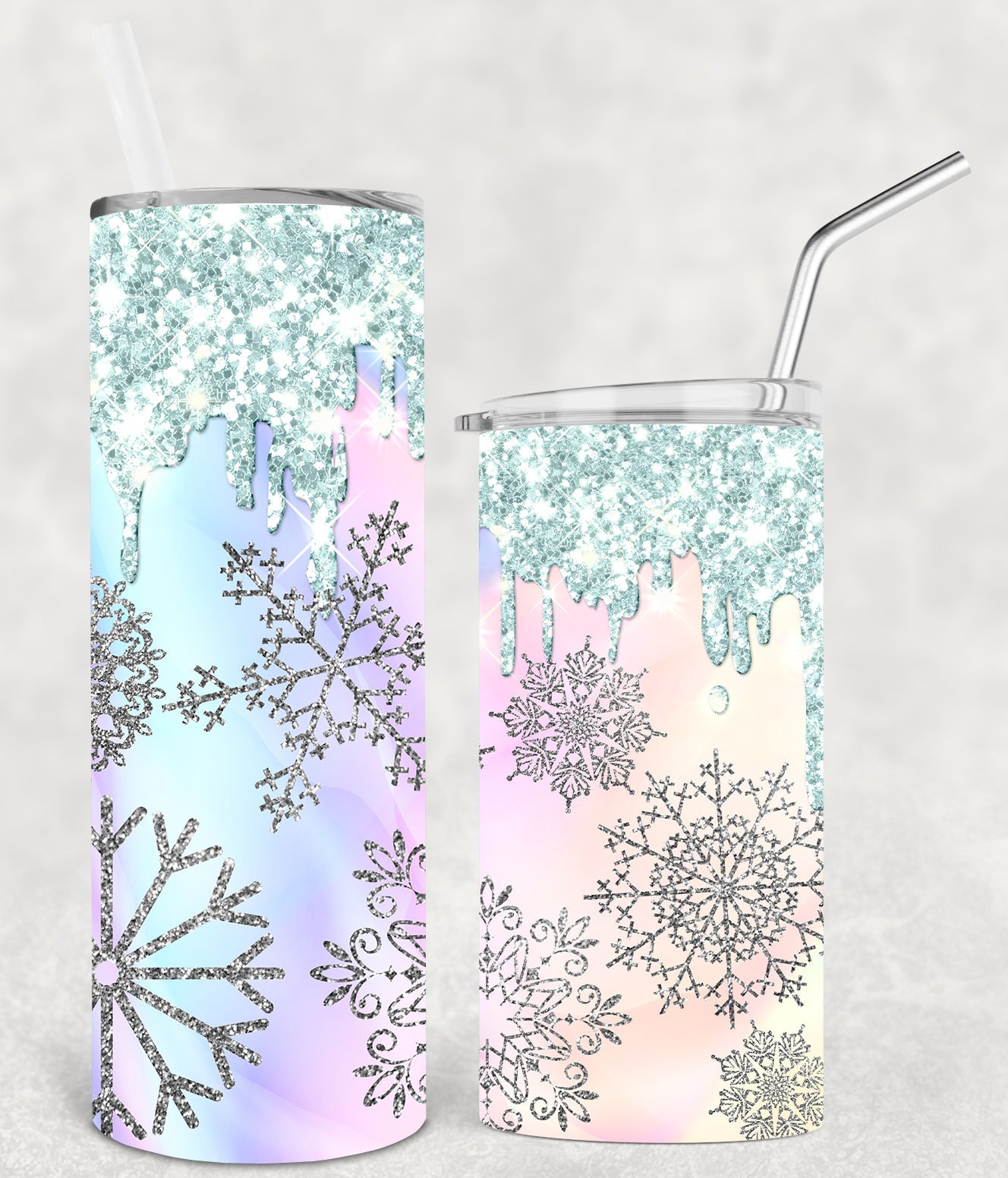Snowflake 20 Oz Skinny Tumbler