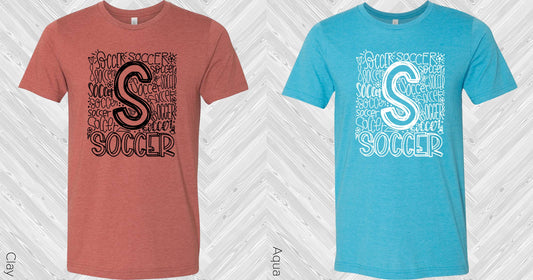 Soccer Subway Art Graphic Tee Graphic Tee