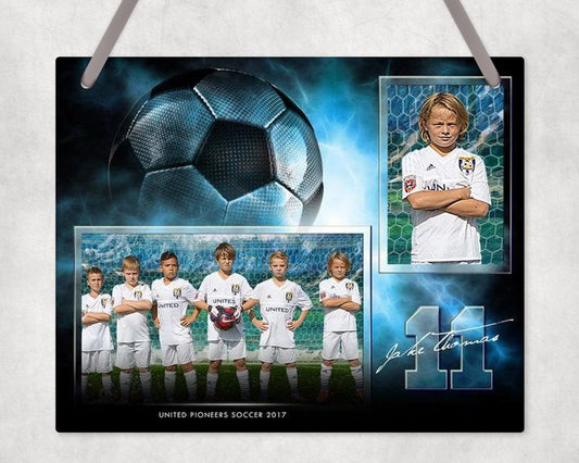 Soccer Team And Player Wall Sign Hanging