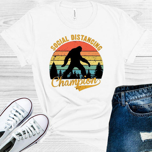Social Distancing Champion Big Foot Graphic Tee Graphic Tee