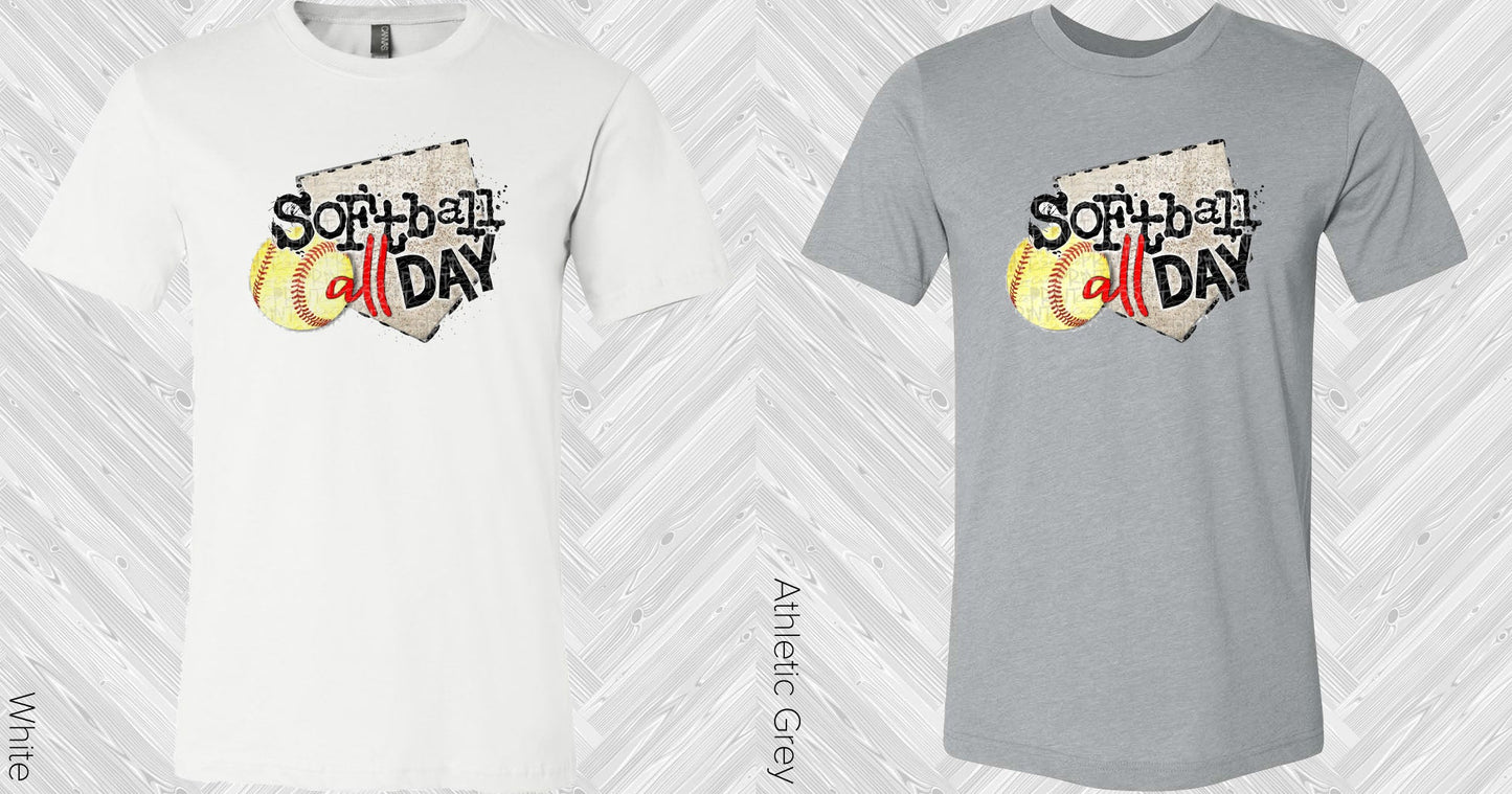 Softball All Day Graphic Tee Graphic Tee