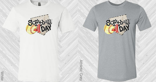 Softball All Day Graphic Tee Graphic Tee