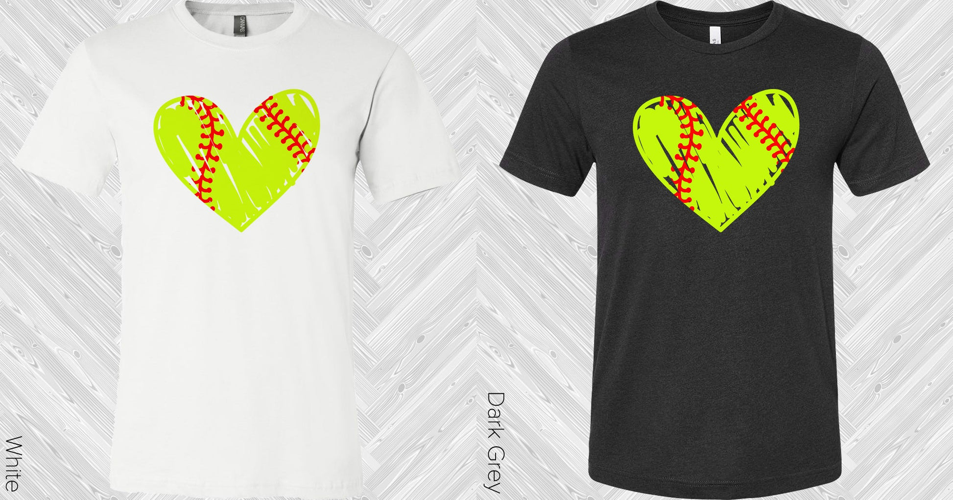 Softball Heart Graphic Tee Graphic Tee
